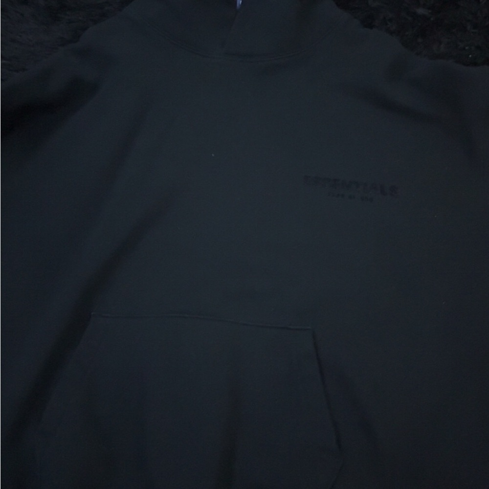 Black Essentials Hoodie